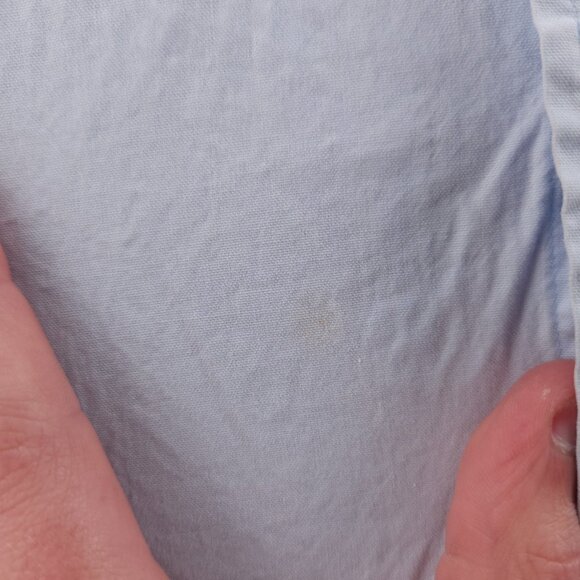 Brooks Brothers Medium Cotton Button-Down Blue Shirt Pocket Long Sleeve Mens - Picture 16 of 16